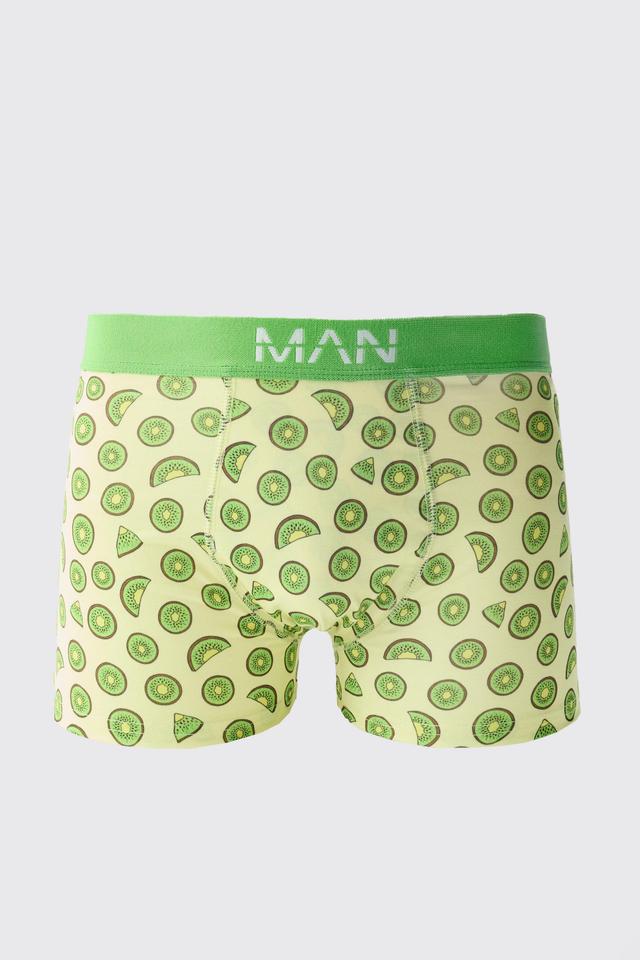 Kiwi Print Boxers | boohooMAN USA Product Image