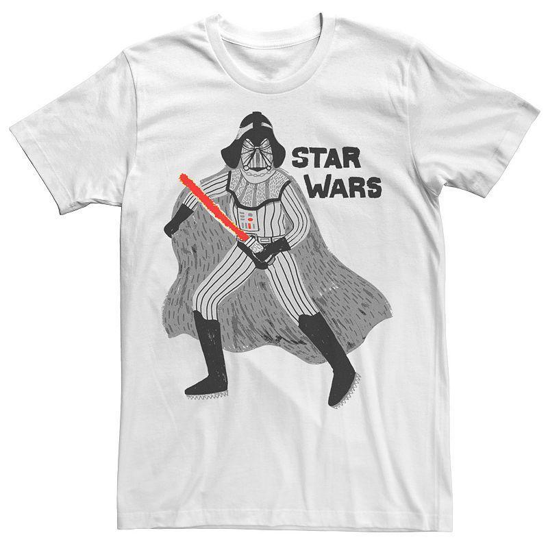 Mens Star Wars Doodle Darth Vader Graphic Tee Product Image