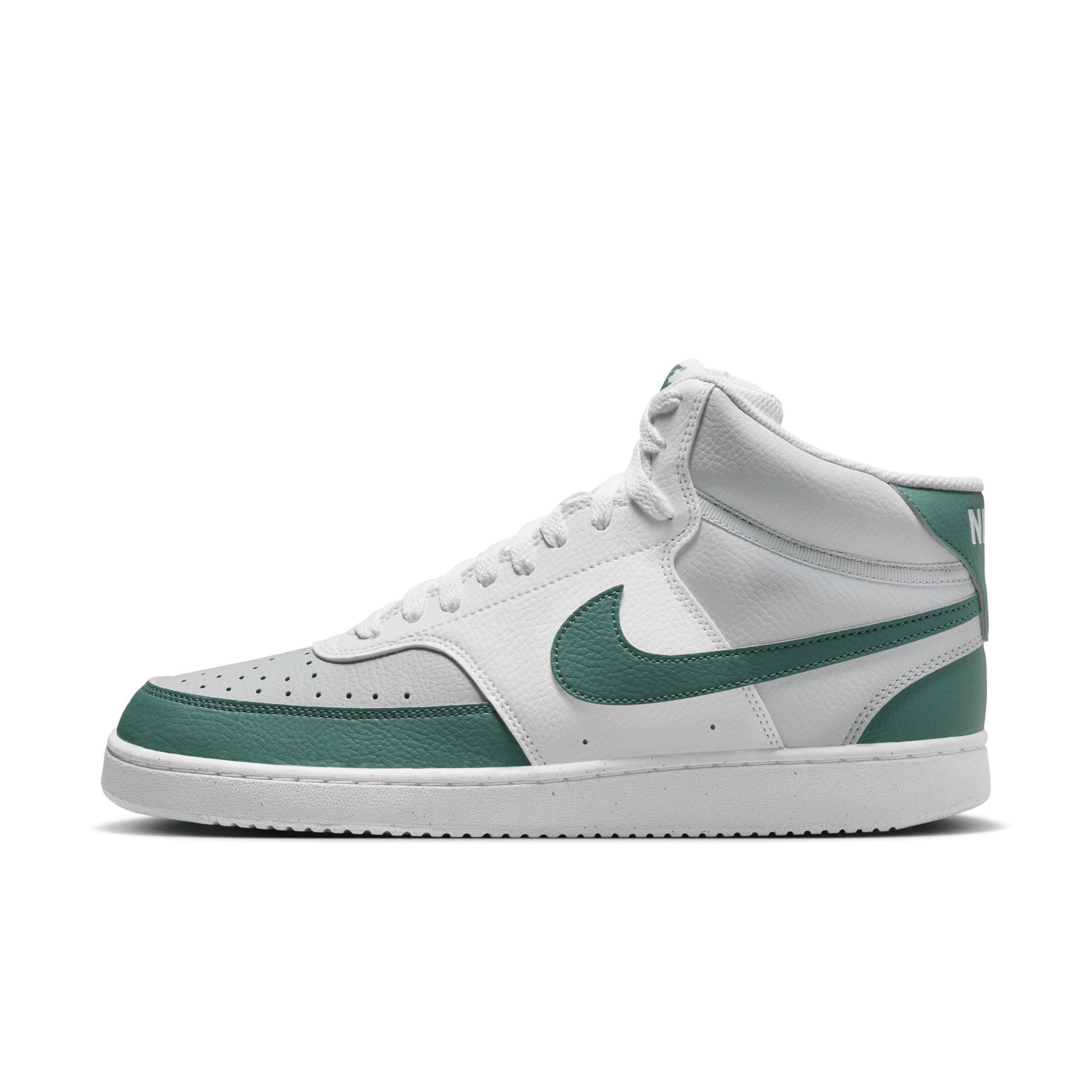 Nike Mens Court Vision Mid Next Nature Casual Sneakers from Finish Line - White Product Image