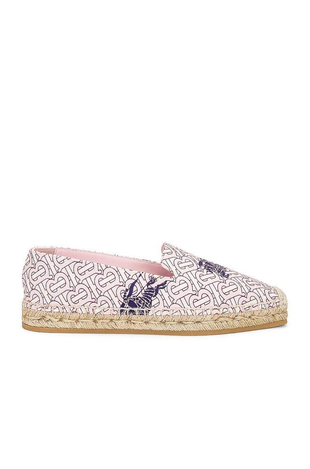 Burberry Alport Espadrille in Pink Product Image