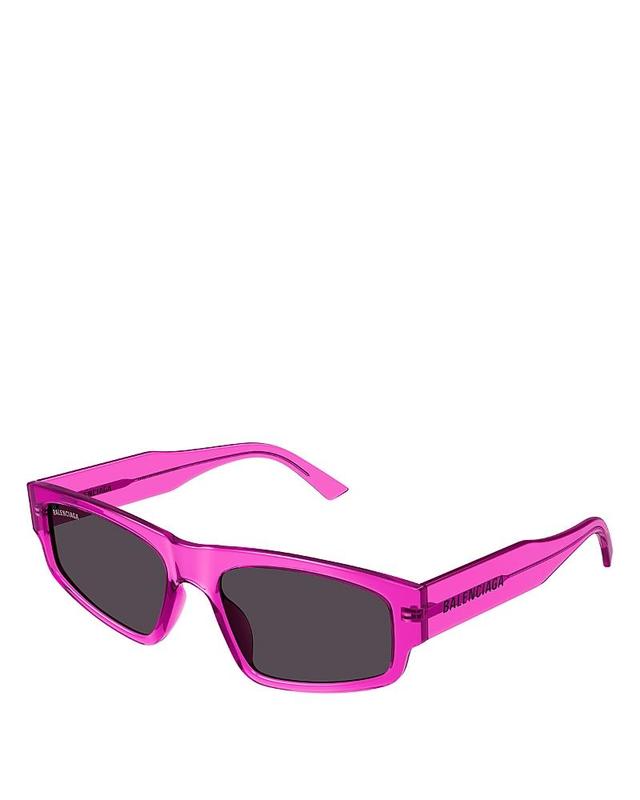 Womens Flat 56MM Rectangular Sunglasses Product Image