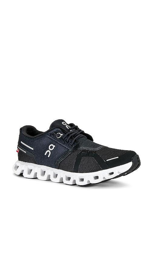 On Cloud 5 Sneaker in Black. Size 5, 5.5, 6, 9. Product Image