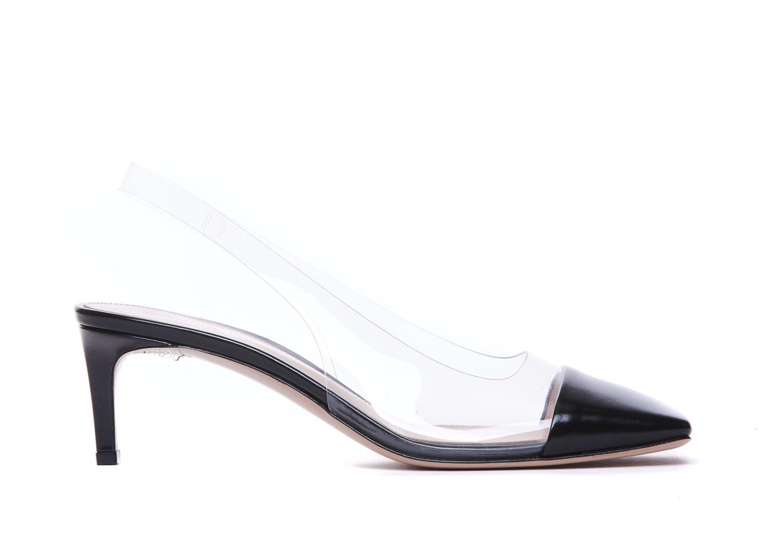 GIANVITO ROSSI Plexi Decollete In Negro Product Image