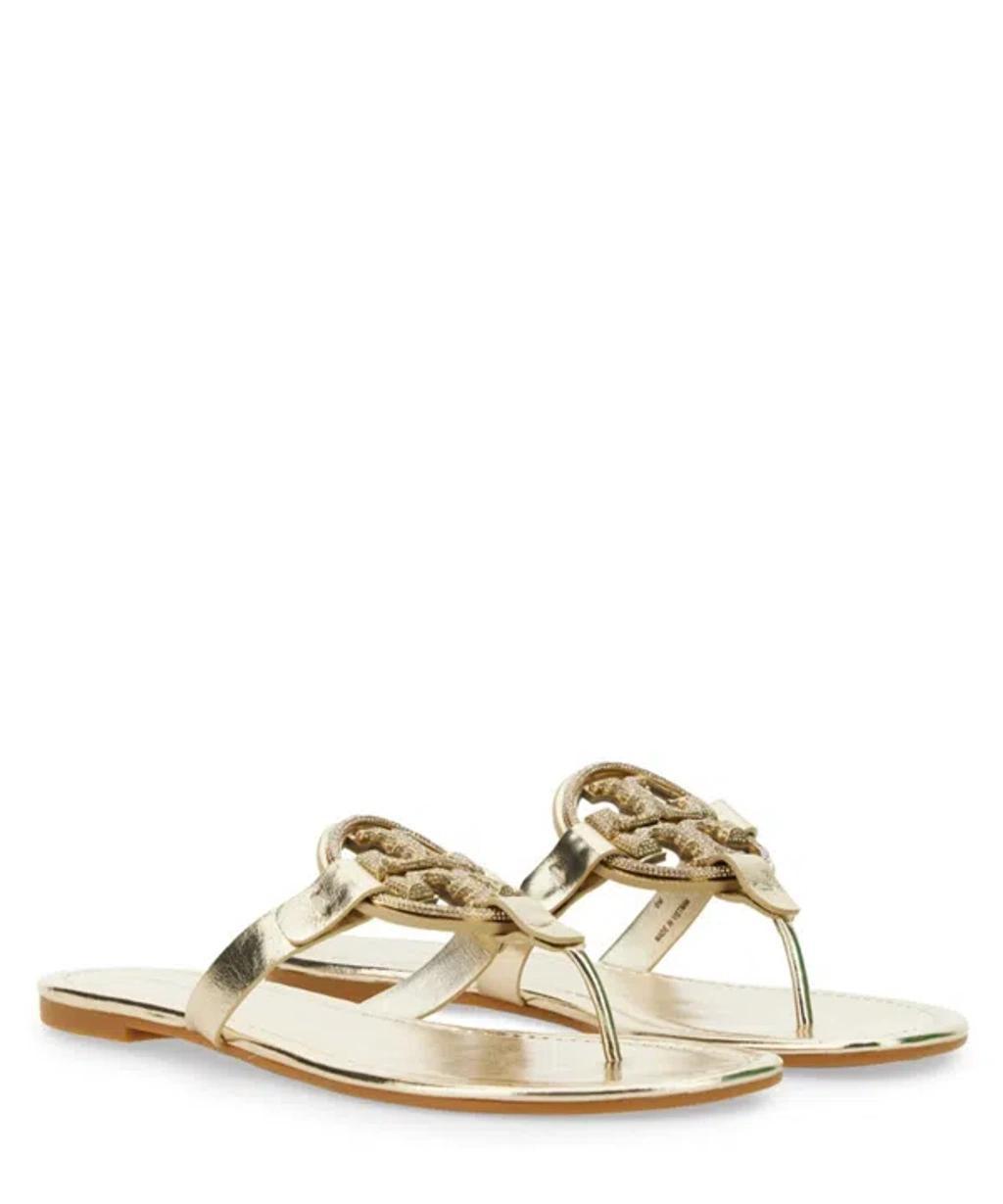 TORY BURCH Flat Sandals  Woman Color Gold Product Image