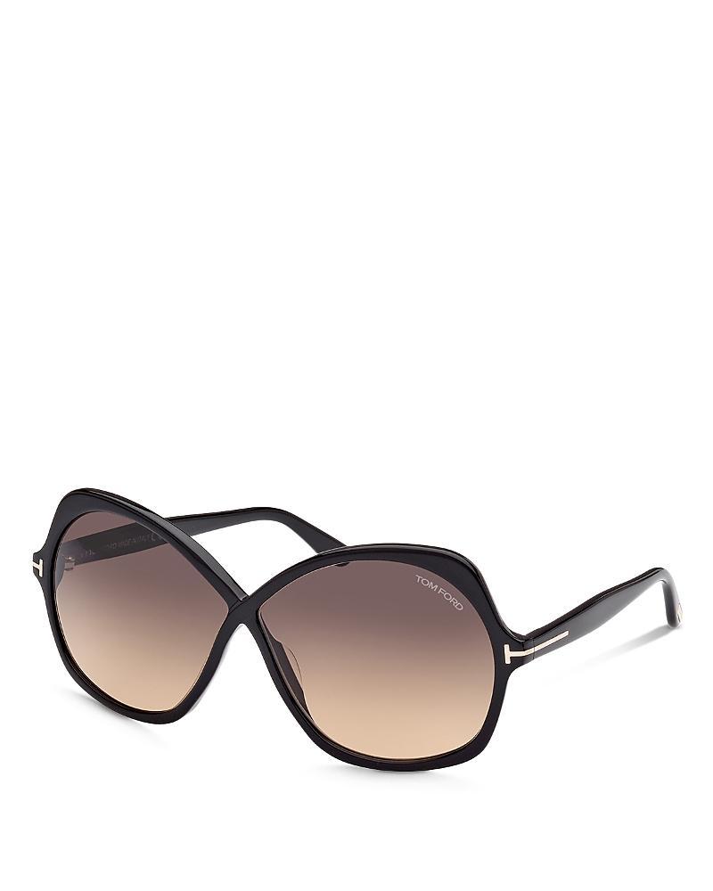 TOM FORD Rosemin 64mm Gradient Oversize Butterfly Sunglasses Product Image