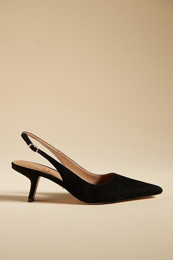 Sam Edelman Bianka Suede Pointed Toe Slingback Pumps Product Image