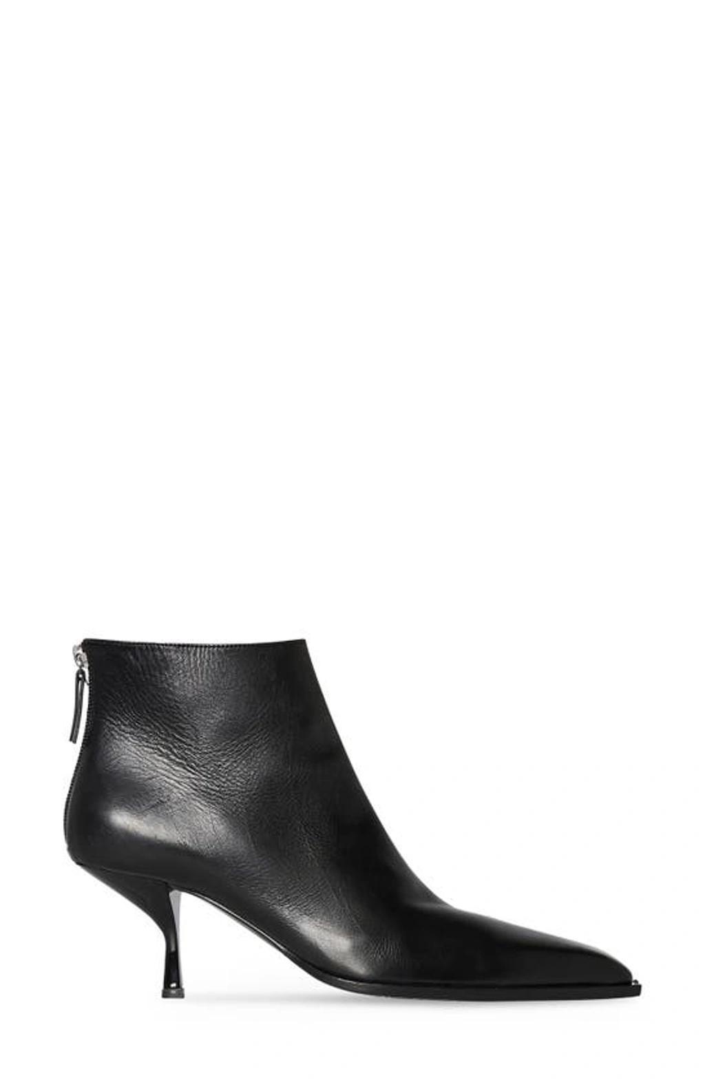 65mm Coco Leather Ankle Boots In Black Product Image