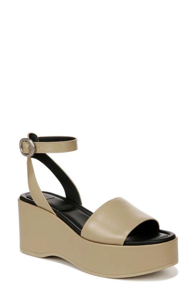 Women's Phillipa Leather Platform Ankle Strap Sandals In Doe Product Image