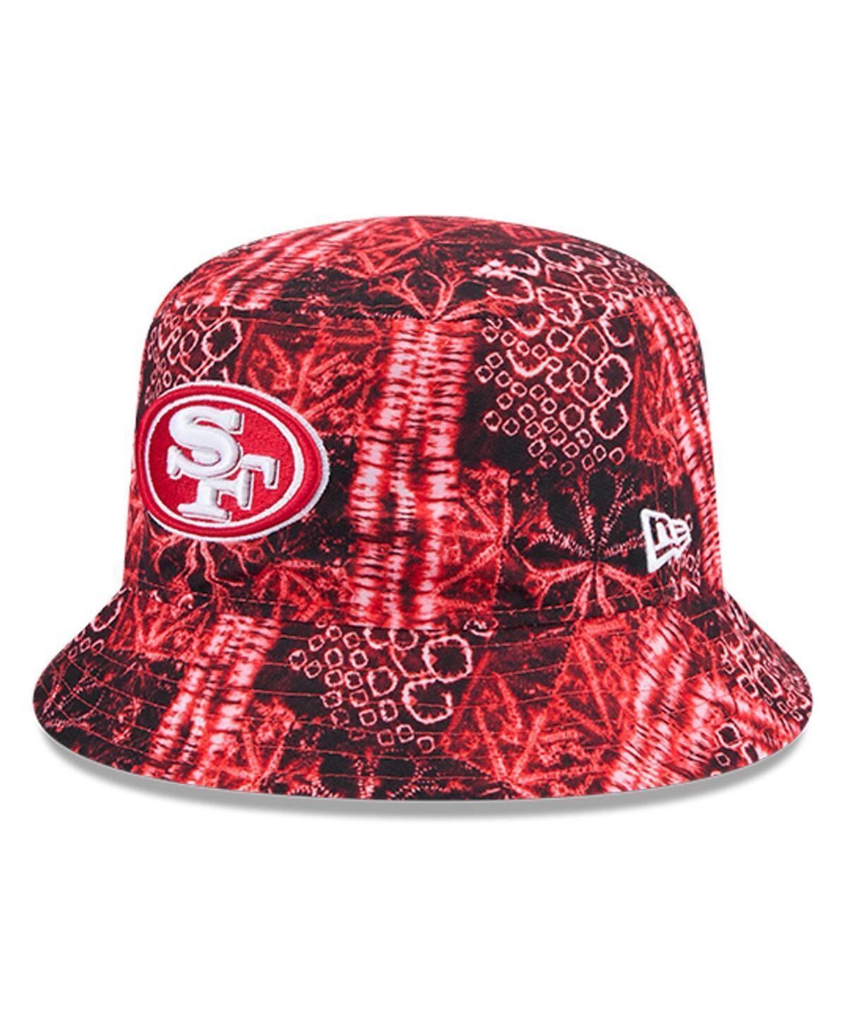 Mens New Era Scarlet San Francisco 49ers Shibori Bucket Hat Product Image