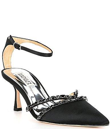 Badgley Mischka Collection Ankle Strap Pointed Toe Pump Product Image