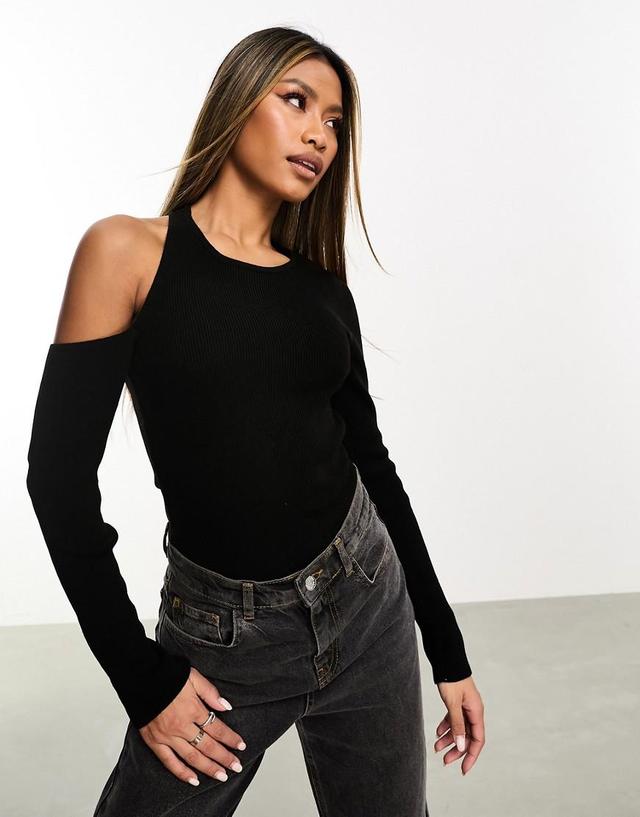 ASOS DESIGN knit cut out bodysuit Product Image