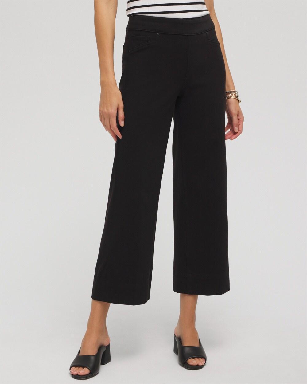 Women's Travelers Pull On Cropped Jeans Product Image