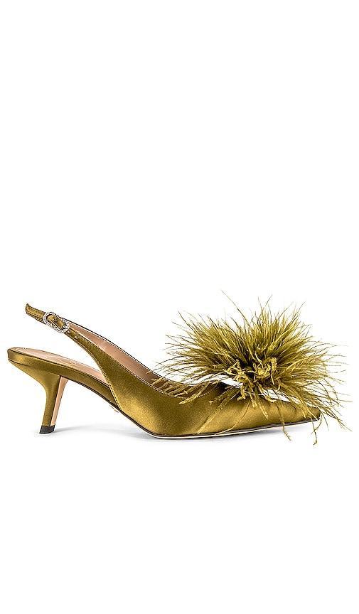 Sam Edelman Womens Bianka Feather Slingback Kitten-Heel Pumps Product Image