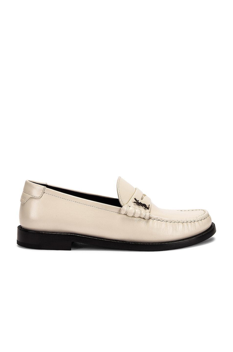 Saint Laurent Le Loafer Ivory. (also in 35, 35.5, 36, 36.5, 37, 37.5, 38, 39, 39.5, 40, 40.5, 41, 42). Product Image