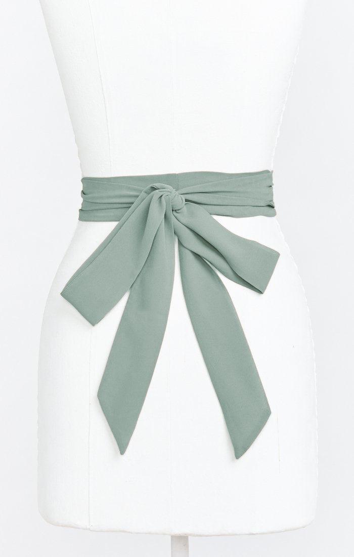 Bridesmaid Sash ~ Deep Sage Chiffon Product Image