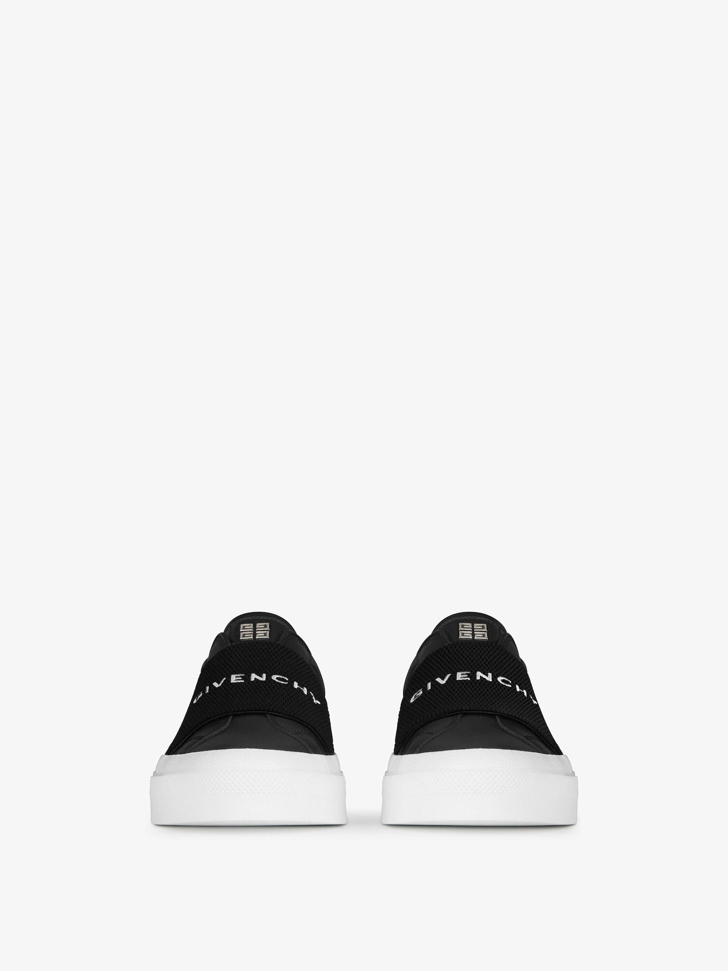 City Sport sneakers in leather with GIVENCHY strap Product Image