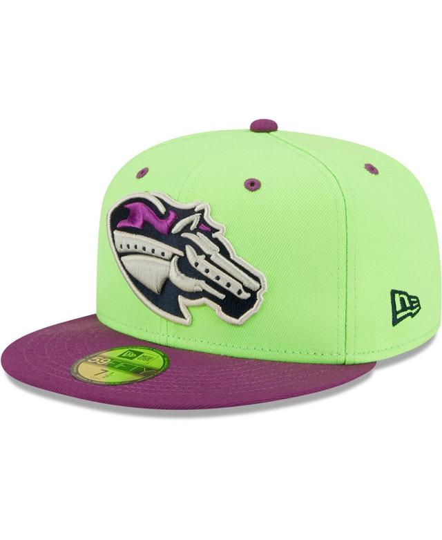 Mens New Era Green Caballos de Stockton Copa De La Diversion 59FIFTY Fitted Hat - Green Product Image