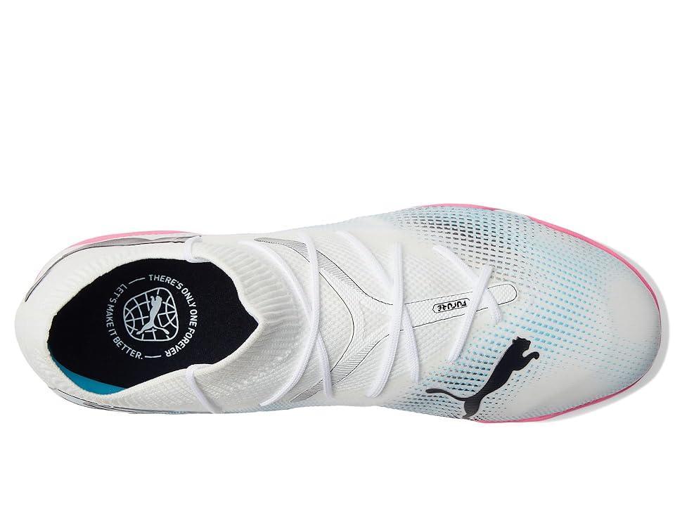 PUMA Future 7 Match Turf Training (PUMA White/PUMA /Poison Pink) Men's Shoes Product Image