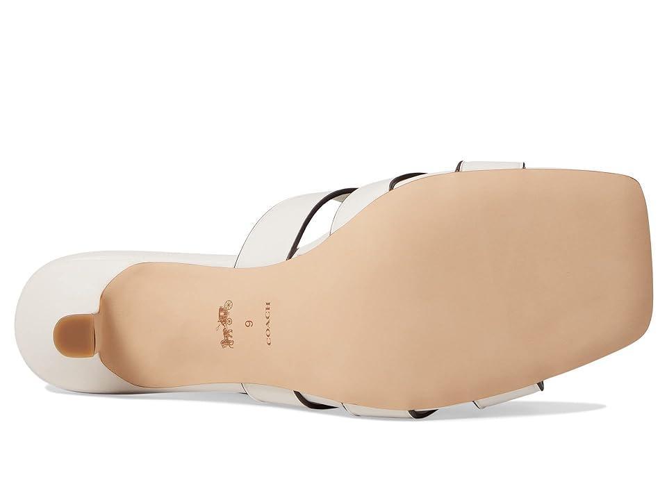 COACH Tillie Leather Sandal (Chalk) Women's Shoes Product Image