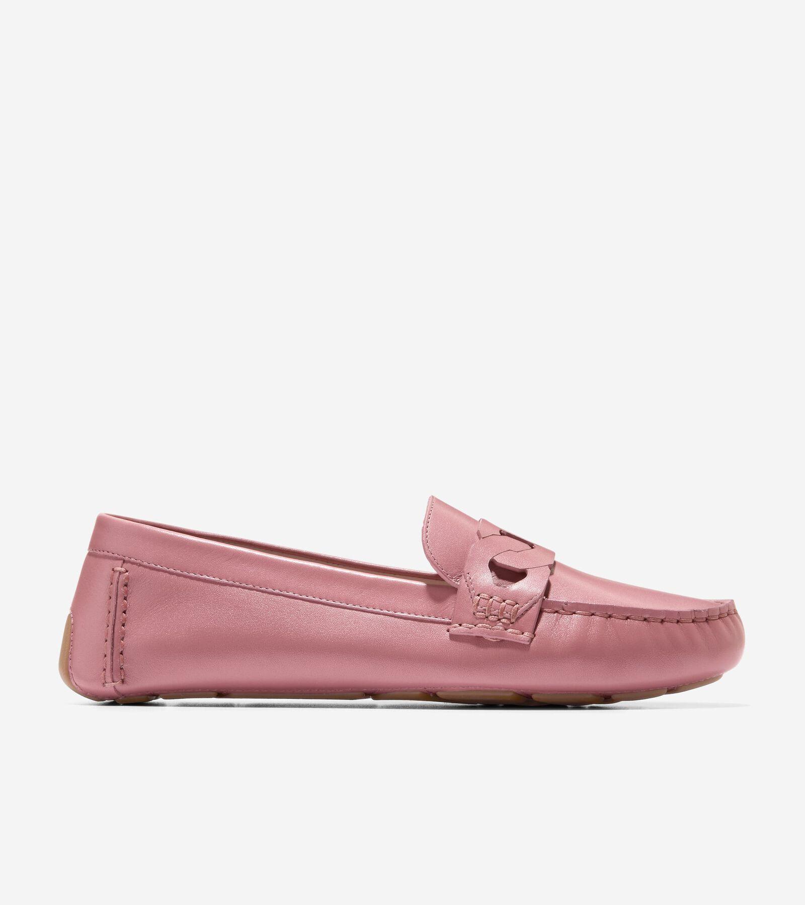 Cole Haan Womens Evelyn Chain Driver Shoes - Pink Size 7 Product Image