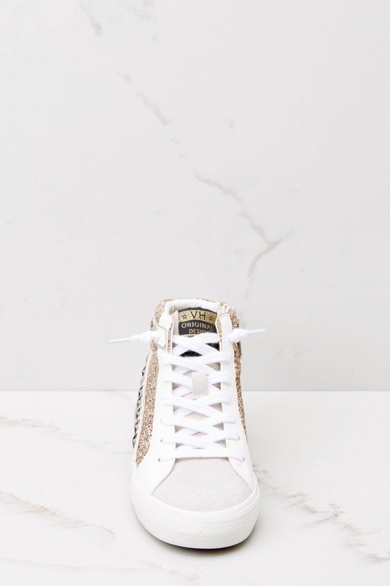 Vintage Havana Mateel Gold Grey Multi Glitter High Top Sneakers Product Image