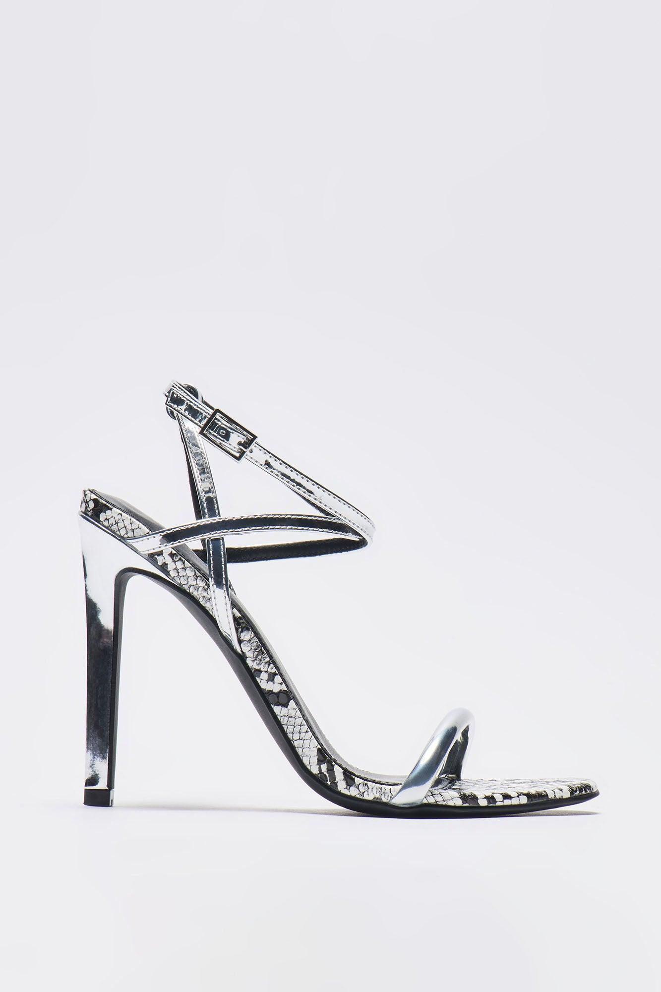 Illuminate Heeled Sandals - Grey Product Image