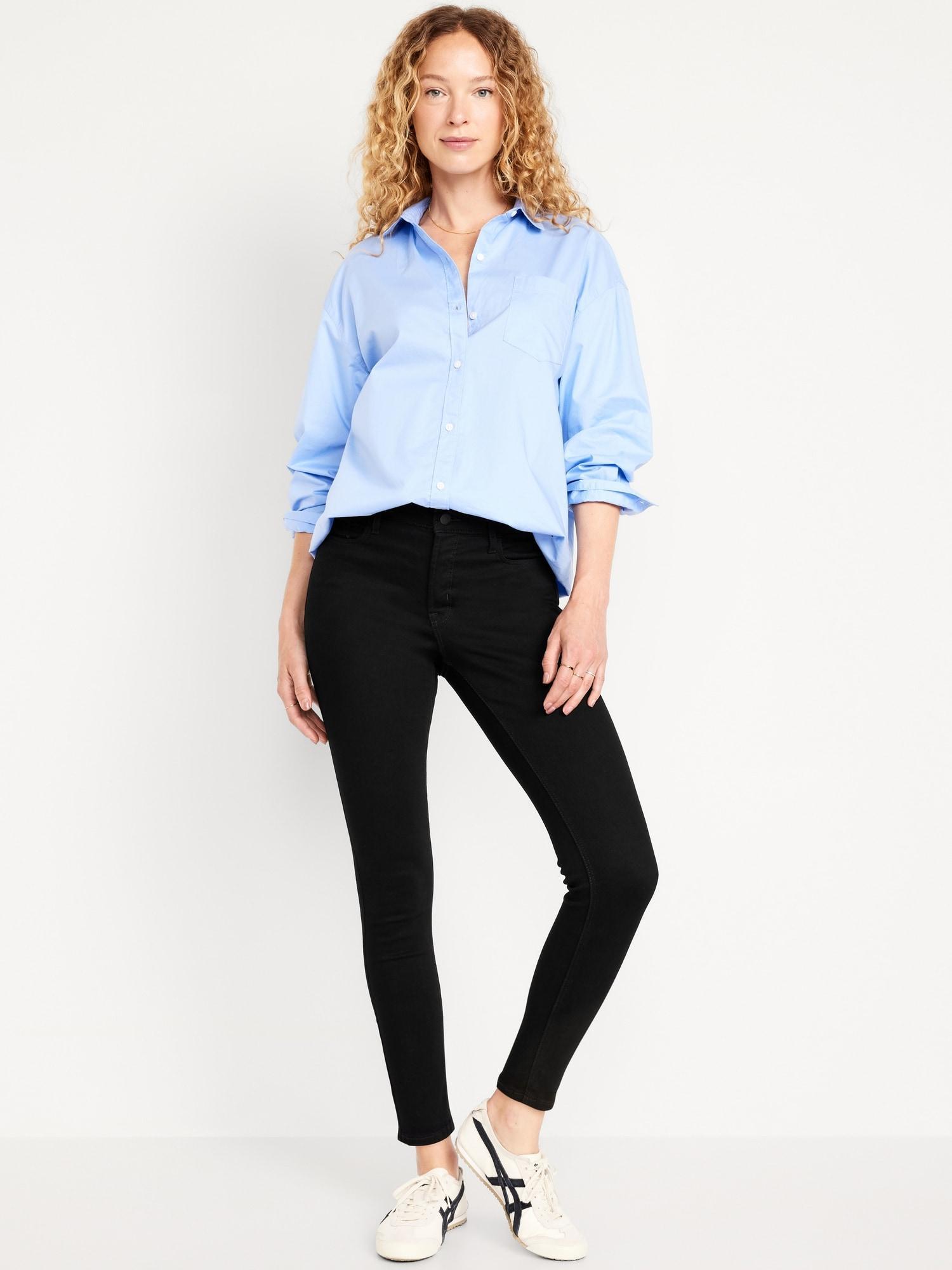 High-Waisted Rockstar Super-Skinny Jeans For Women Product Image