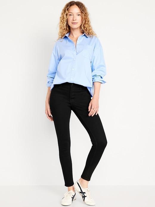 High-Waisted Rockstar Super-Skinny Jeans Product Image