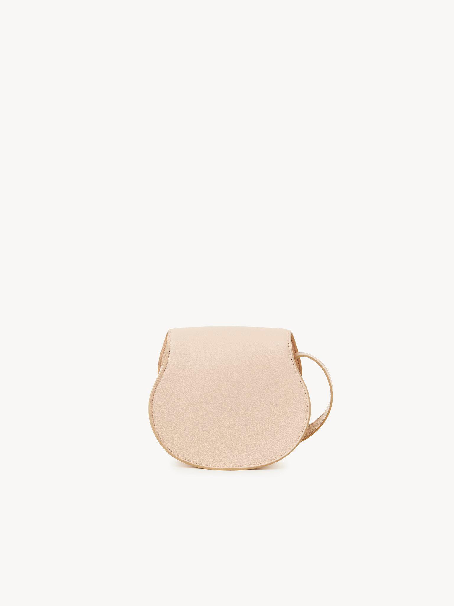 Small Marcie saddle bag in grained leather Product Image