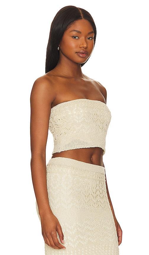 SNDYS x REVOLVE Strapless Crochet Top Size L, S, XS, XXL. Product Image