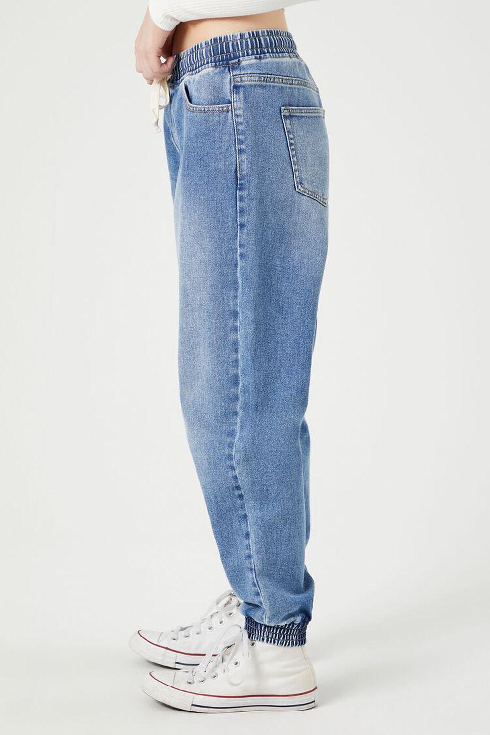 Drawstring Denim Joggers | Forever 21 Product Image