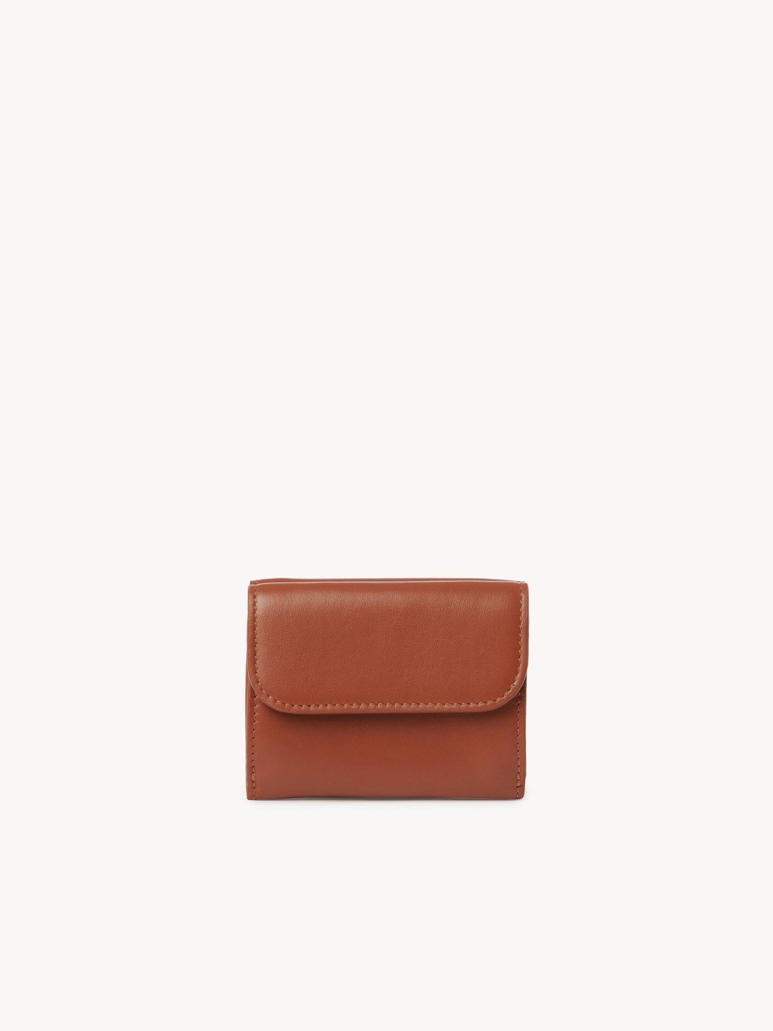 Mini Chloé Sense tri-fold in soft leather Product Image