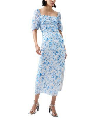 Women's Catrina Crinkle Ruched Midi Dress Product Image