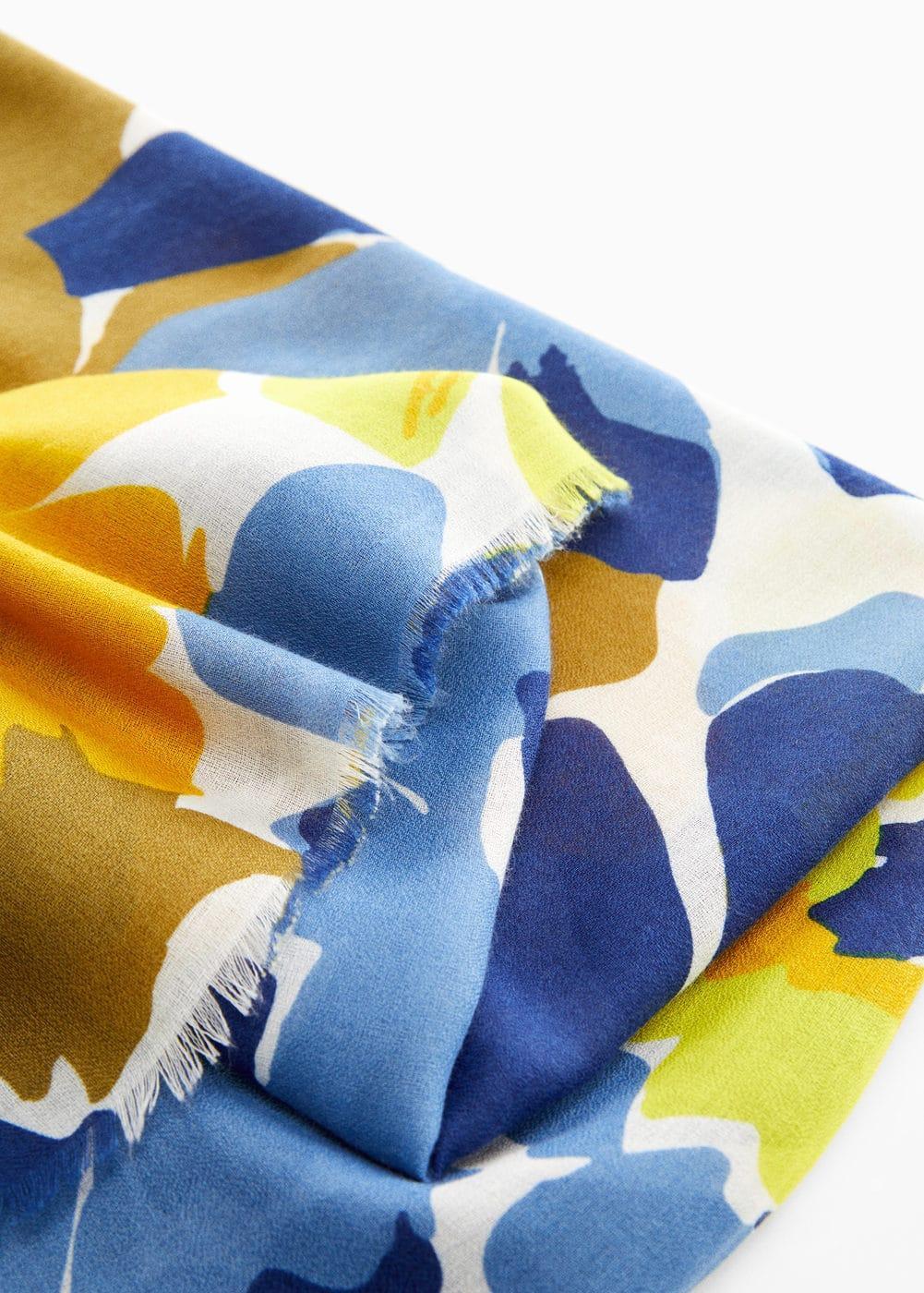 MANGO - Floral print scarf - One size - Women Product Image