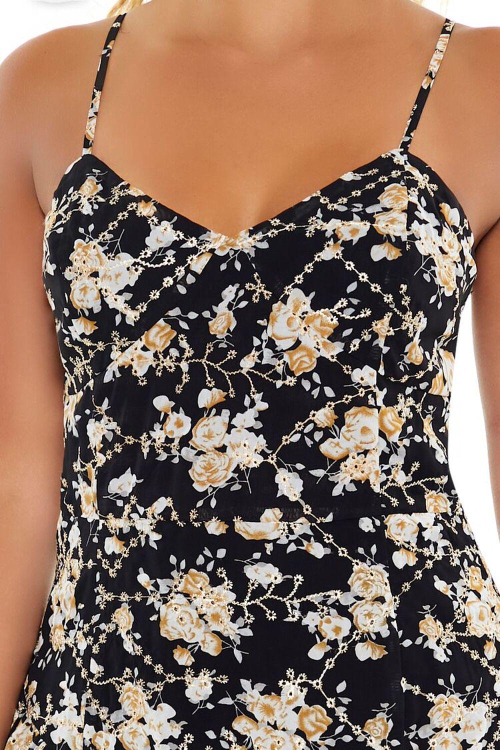 Layered Floral Eyelet Mini Dress | Forever 21 Product Image