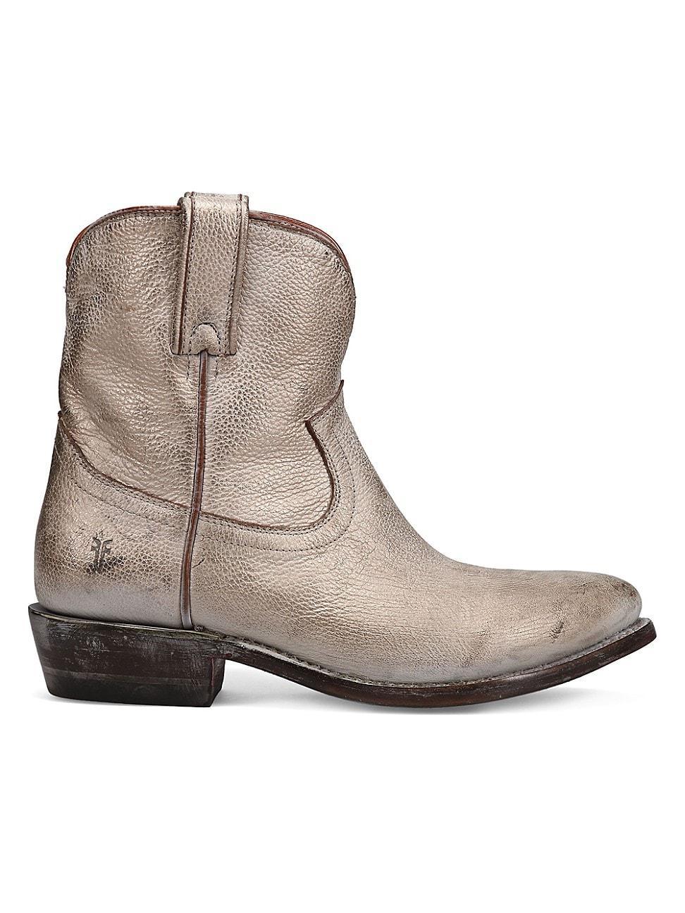 Billy Leather Short Western Boots Product Image