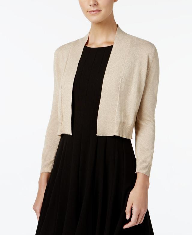 Calvin Klein Women's Long Sleeve Cardigan Shrug Lurex Knit) Women's Dress Product Image