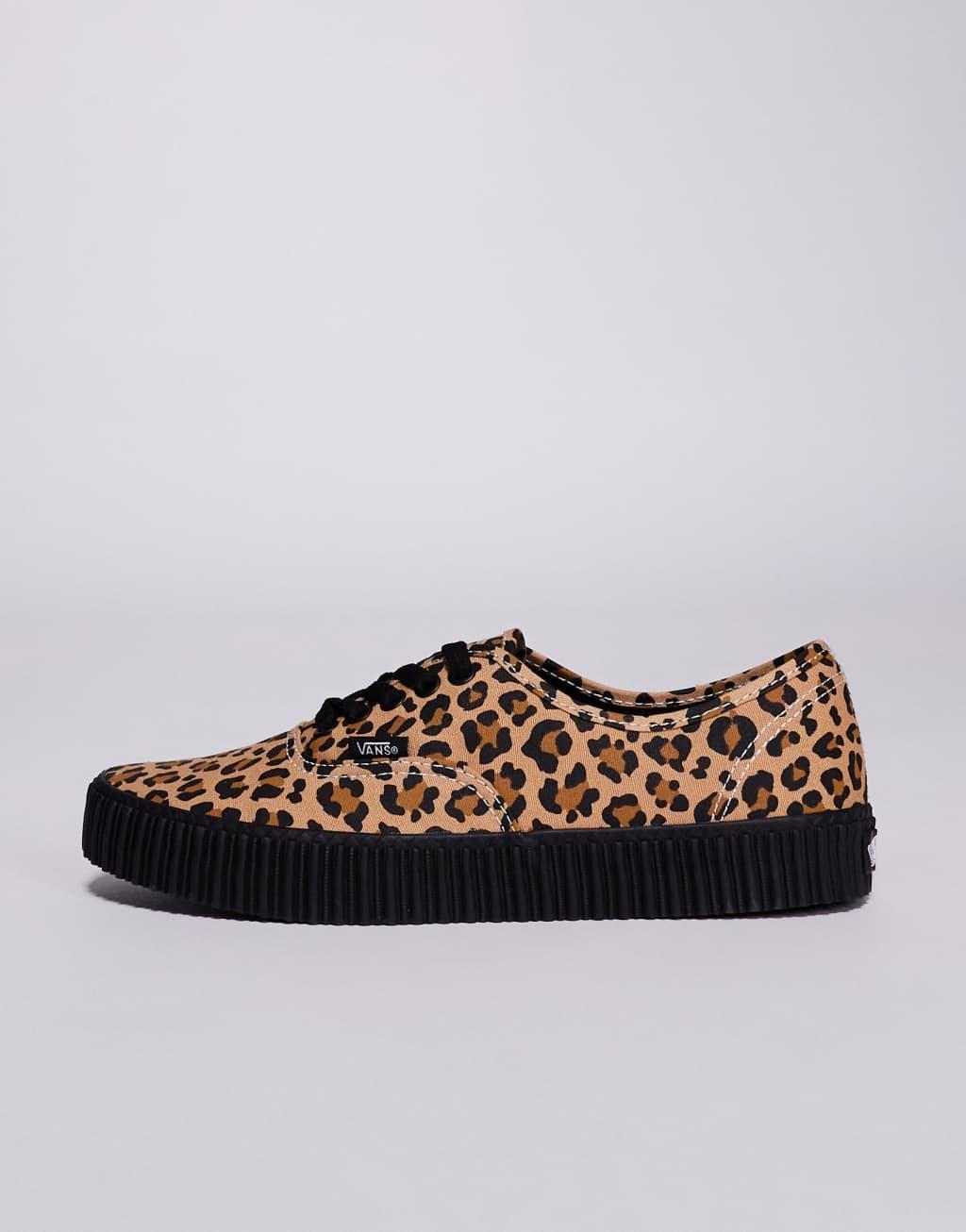 Vans Authentic Creeper sneakers in leopard print Product Image