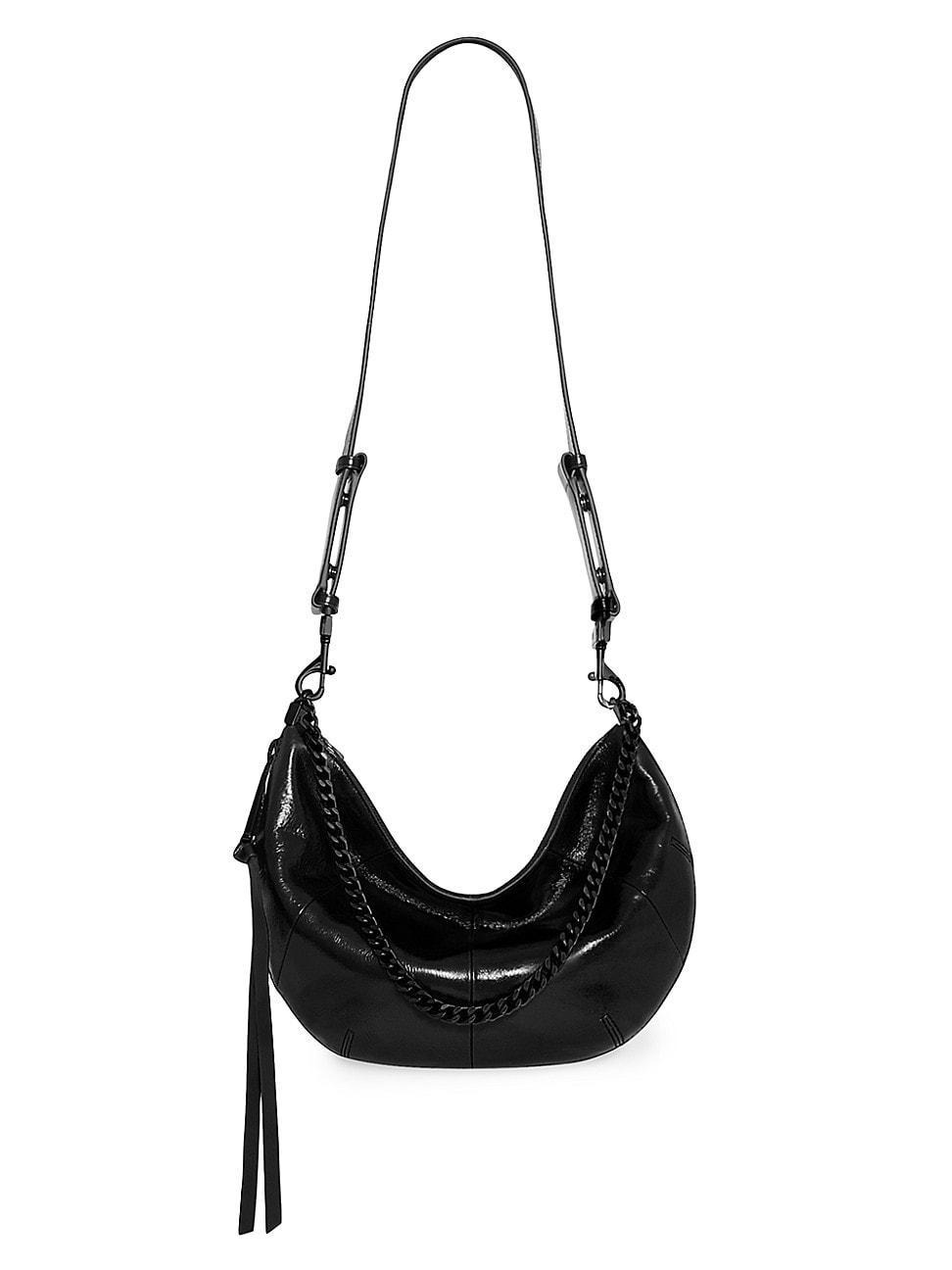 Womens Zip-Around Leather Crossbody Bag product image