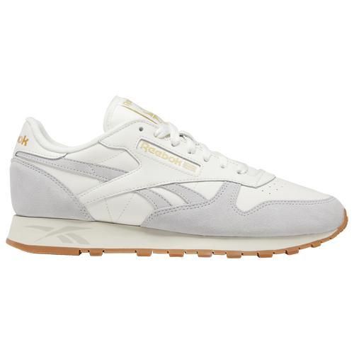 Reebok Mens Classic Leather Dusty Warehouse - Running Shoes White/Grey Product Image