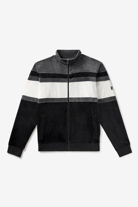 Smart Retro Velour Blocked Track Jacket Product Image