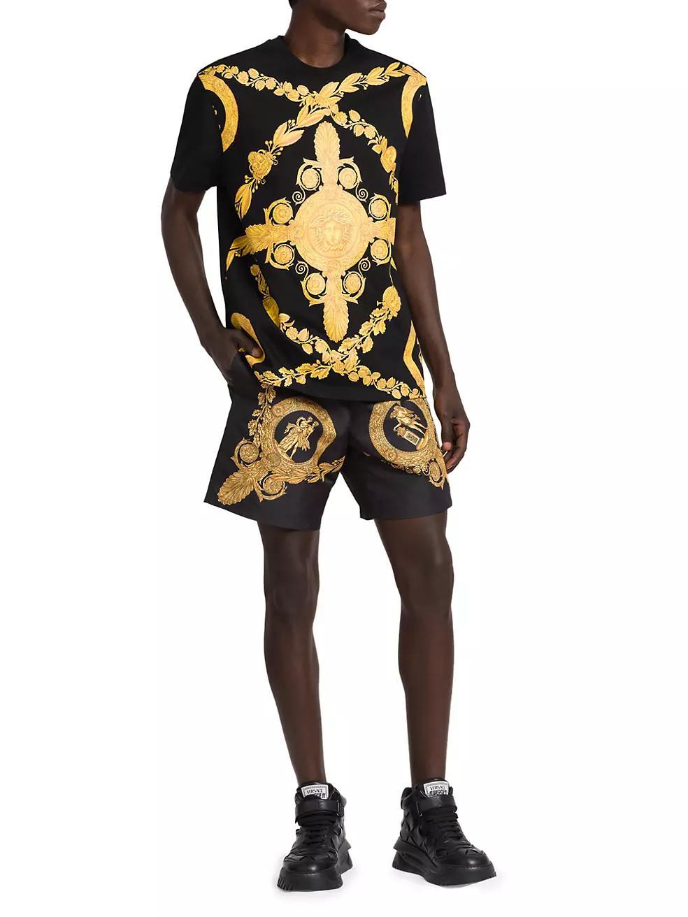 Baroque Print Swim Shorts Product Image