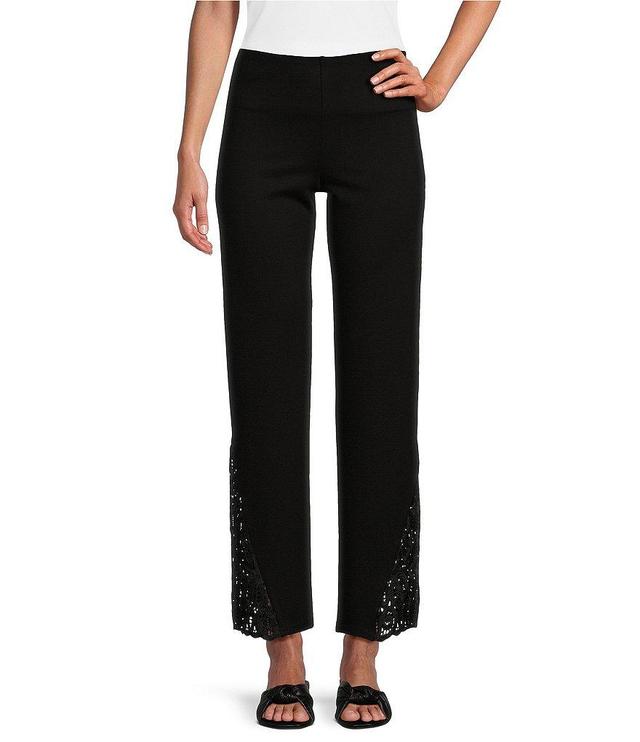 Slim Factor by Investments Soutache Trim Slim Straight Ankle Pants Product Image