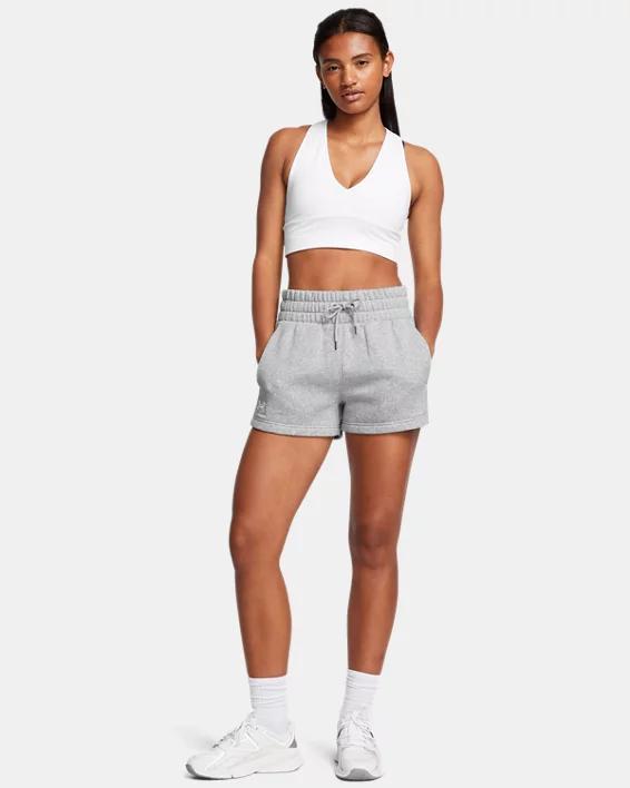 Women's UA Icon Fleece Boxer Shorts Product Image