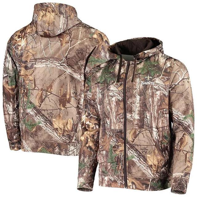 Mens Dunbrooke Realtree Camo New Orleans Saints Trophy Tech Fleece Full-Zip Hoodie Product Image