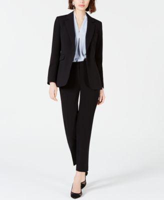 Bar Iii Womens One Button Jacket Straight Leg Pants Blouse Created For Macys Product Image