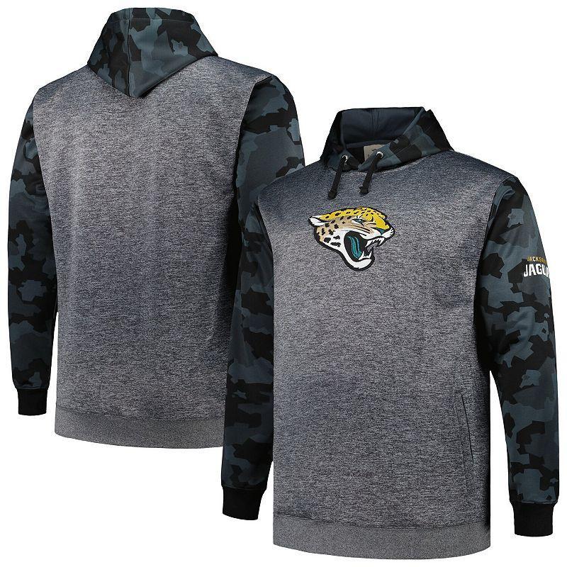 Mens Fanatics Branded Heather Charcoal Jacksonville Jaguars Camo Pullover Hoodie Product Image