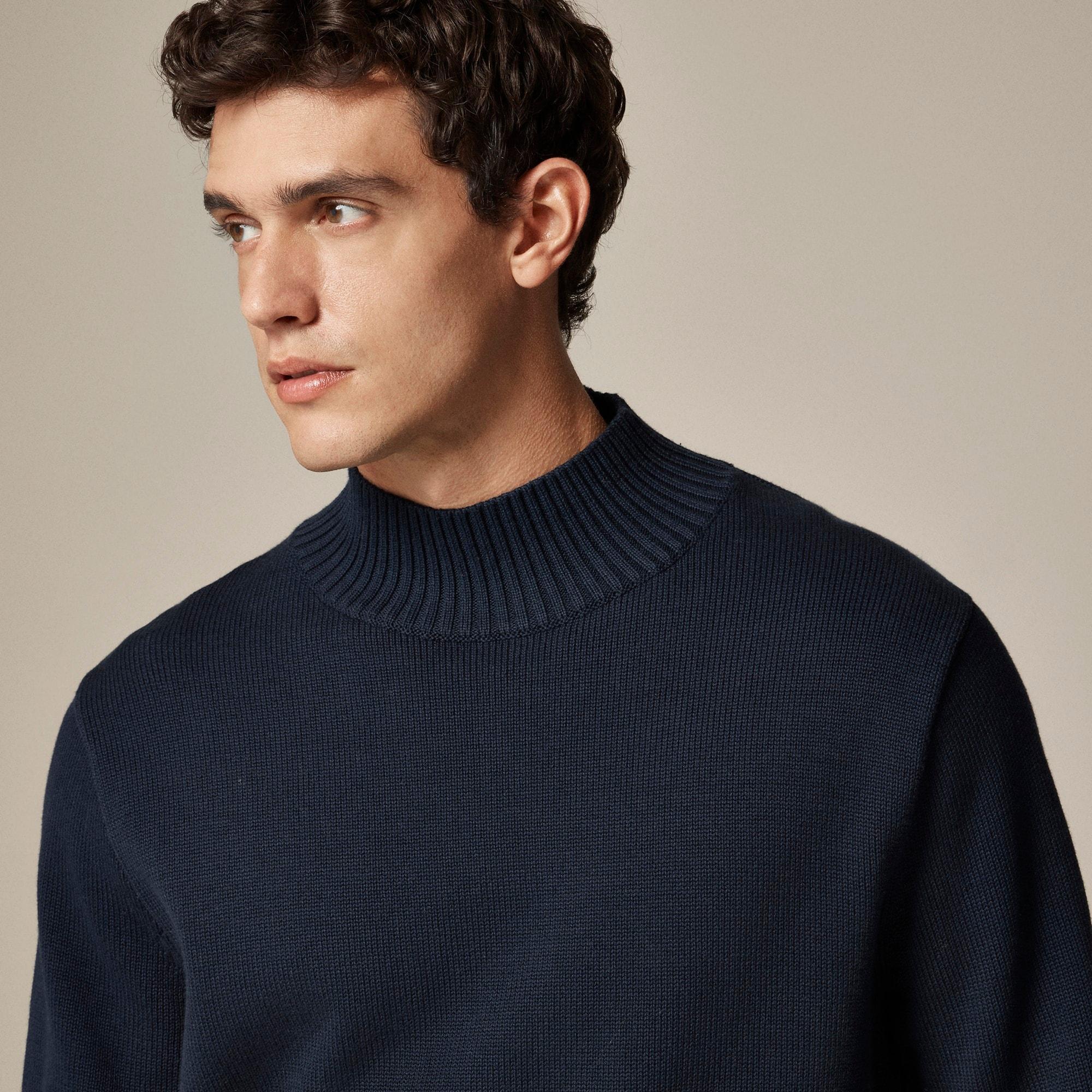 Heritage cotton mockneck sweater Product Image