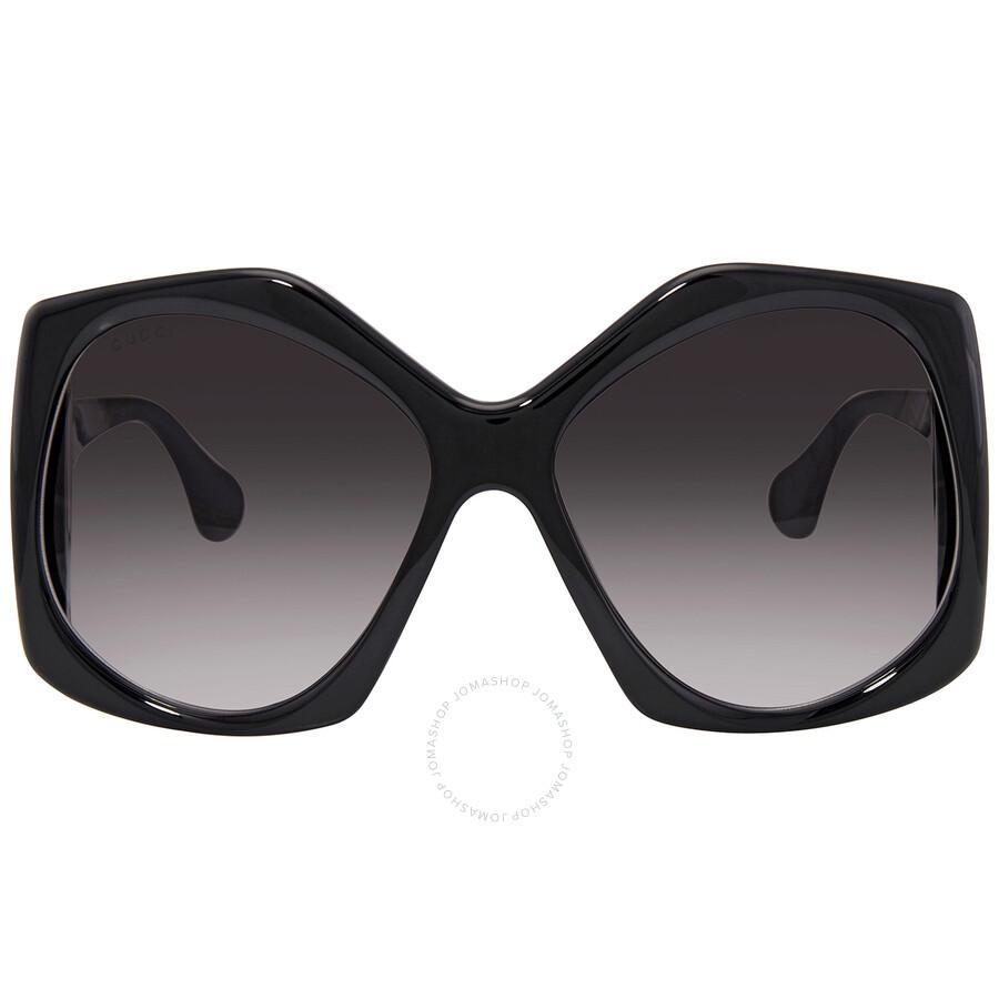 Gg0875s 001 Geometric Sunglasses In Grey Product Image