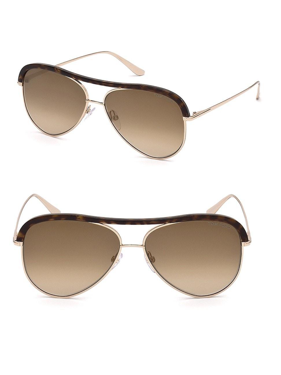 Womens Sabine 60MM Aviator Sunglasses Product Image